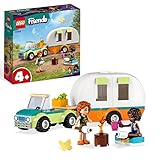 LEGO 41726 Friends Urlaubs-Campingtrip, Wohnmobil-Spielzeug Im Wald Mit Mini-Puppen Autumn Und Aliya, Camping Spielzeugauto Für Mädchen Und Jungen, Charaktere 2023