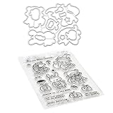 Halloween Stanzformen Scrapbooking Stempel Set Kartenherstellung Stanzformen Für DIY Geschenkkarten Partygeschenke Möbel Wanddekoration Scrapbook Zubehör Aufkleber