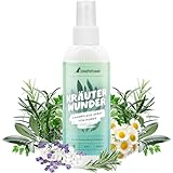 Schnüffelfreunde Kräuterwunder I Dental Spray für Hunde I Natürliche Zahnpflege gegen Mundgeruch I Bei Zahnstein, Plaque und Entzündungen I Aus 50 fermentierten Kräutern (150ml)