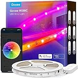 Govee RGBIC Pro 5m, Smart LED Strip Funktioniert mit Alexa und Google Assistant, Beschichtes Lichtband Sync mit Musik, App-Steuerung, Farbwechsel, Geeignet für Zuhause Schlafzimmer