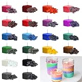 FANKOO Kerzenwachs Farbe, 20 Farben x 5 g Kerzenfarben DIY Kerzenwachs zum Färben von Kerzen - Kerzenherstellung Farbe für Sojawachs, Bienenwachs, Palmenwachs, Gelwachs