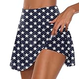 JJPAR Rock Shorts Damen Sommer Sexy Chic Shorts Damen Sport Shorts Damen Hohe Taille Elastisch Yoga Shorts Wandern Activewear Tennis Laufen, C-Navy, XXX-Large