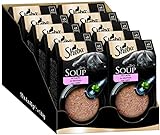 Sheba Multipack Soup - Katzennassfutter im Portionsbeutel - Lachs - 40 x 40g