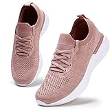 Damen Walkingschuhe Turnschuhe Laufschuhe Sportschuhe Fitness Sneakers Trainers für Running Outdoor Schuhe Pink 41/EU