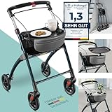 maxVitalis Wohnungsrollator 54cm breit, faltbar und leicht,...