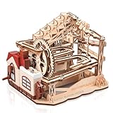 Gracefulhat Modellbausatz Erwachsene Holzbausatz Bausatz Erwachsene, 3D Puzzle Erwachsene Kugelbahn Holz mit Handelektrischem Dual-Modus, Mechanische Construktion Holzpuzzle Bastelset fur Kinder ab 14