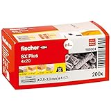 fischer Spreizdübel SX Plus 4 x 20, Schachtel mit 200...