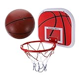 Abaodam 1 Satz Basketballbrett Basketballkorb Sportartikel Eisenplatte rot