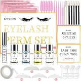 BEYAOBN Wimpernlifting Set,Wimpern Dauerwellen Set,Wimpern Curling Makeup Tools, Semi-Permanent Curling Dauerwelle Welle Eyelash Perm Kit,Wimpernverlängerung Set,Für den DIY Salon,Muttertag,Partys