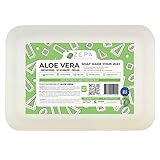 Aloe Vera Rohseife zum Seifengießen Transparent SLS-frei vegane Glycerinseife Seifenbasis zur Seifenherstellung (900GR)