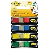 Post-it Index Flags schmal, Packung mit 4 Spendern, 35 Blatt...