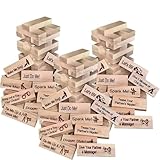 GFTHKL Juego De Torre para Adultos En EspañOl, Juego Basta En EspañOl, Basta Juego De Mesa EspañOl, Juego De Parejas En EspañOl, Juego De Bloques Apilables, Juegos De Madera para Adultos (3 Stück)