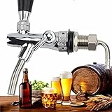 Bierzapfhahn Einstellbare G5/8 Gewinde Bierhahn Chrome...
