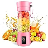 Docteur Mini-Mixer für Shakes und Smoothies USB 380ml -Fruchtsaftbecher mit 6 Klingen