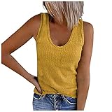 Sportbekleidung Damen Oberteil Party Oberteil Damen Bluse äRmellos Damen Oberteil Sommer Damen Tank Top Damen Muster Sport Tops Luftige Oberteile Damen Sommer