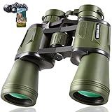 20x50 Jagd Fernglas für Erwachsene mit Low Light Nachtsicht - 28mm großes Okular Professionelles wasserdichtes Fernglas zur Vögel Beobachten Wandern Konzertreisen mit BAK4 Prism FMC Objektiv, Grün