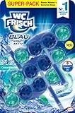WC FRISCH Kraft Aktiv Blauspüler Ozeanfrische (150 g), WC Reiniger mit innovativer Geruchs-Stopp-Formel, Duftsteine für extra Frische und eine sichtbare Reinigung