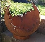 Der-Porzellan-Laden Edelrostkugel klassisch, offene...