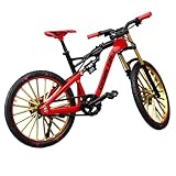 fatiaou Mini Fahrrad Modell, Finger Mountainbike Spielzeug | 1:10 Bike Simulation Spielzeug Für Kinder Erwachsener Racing Club, Zinklegierung Diecast Rennrad Mountainbike Dekoration 17.5x10cm