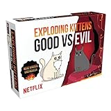 Exploding Kittens, Exploding Kittens – Good vs Evil, Partyspiel, Kartenspiel, 2-5 Spieler, Ab 7+ Jahren, 15 Minuten, Deutsch, Mehrfarbig, Bunt
