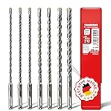 SCHWABENBACH ® SDS PLUS Betonbohrer Set - Super SDS Bohrer Set - 7tlg. 5 6 8 10 12 x 210 mm - Steinbohrer kompatibel mit Bosch Bohrhammer - Premium Qualität für Schlagbohrmaschine (kein SDS MAX)