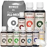 Weedness BioBizz All-Mix 50 Liter Sack Big End-Premium Set - Blumenerde Grow Indoor Outdoor Bonsai Balkon-Pflanzen Palmen Bio Kokos