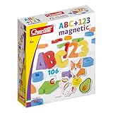 Quercetti - 5465 ABC 123 Magnetic; Magnettafel mit Buchstaben+Zahlen