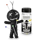 Voodoo Doll Puppe Voodoopuppe Voodoodoll Geschenk Arbeitskollege witziges Mitbringsel Gaggeschenk Chef Boss Vorgesetzer Arbeitskollege Mitarbeiter Kollege Lieblingsmensch schwarzer Humor Partygeschenk
