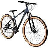 Galano Toxic Mountainbike Hardtail 29 Zoll für Erwachsene MTB Fahrrad 21 Gang Federgabel Scheibenbremsen (schwarz, 40 cm)