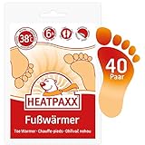 HeatPaxx Fußwärmer | 40 Paar | EXTRA WARM | Hauchdünne Zehenwärmer, Wärmpads | für unterwegs und daheim