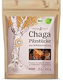 effective nature Bio Chaga Pilz Brocken 100g - Wild geerntet...