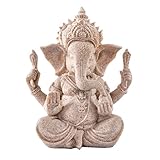 Kitchnexus Ganesha Buddha Statue Kleine Sandstein Skulptur...