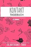 Kontakttagebuch für Arbeitnehmer:innen: Cluster Kontakttagebuch in DIN A5