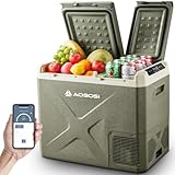 AAOBOSI Kompressor Kühlbox 40L: Elektrische Kühlbox Auto Dual Zone 12/24V DC & 100-240V AC, -20°C bis 20°C – Ideal für Auto, LKW, Boot, Reisemobil & Camping