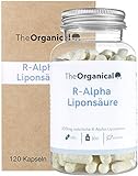 TheOrganical® R-Alpha Liponsäure | 300 mg pro Kapsel | 120 Kapseln | natürlicher R Alpha Liponsäure | Hergestellt in Hamburg | Volle Wirkung |