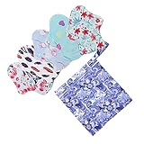 FOMIYES 1 Satz Waschbare Tante-handtuchauflage Stoffpolster Menstruationsmatten Pads Für Frauen Höschen Damenbinden Aus Baumwolle Inkontinenz Serviette Süße Schulsachen Bambus-kohle