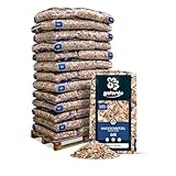 GALAMIO Holzhackschnitzel Hackschnitzel Mulch Natur Wald Kiefer Pinus Sylvestris Für Garten Hochbeet Dekor Holz Deko Häcksel Grob 5-60mm 60l x 39 Sack 2.340l / 1 Palette Paligo