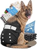 HUND IST KÖNIG Hundewindeln für Hündinnen (3 Stück) - Hochabsorbierende Läufigkeitshose für Hündinnen mit 3-Fach Justierung - Umweltfreundliche Hunde Windeln, Hundehöschen Läufigkeit & Inkontinenz