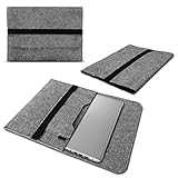 NAUCI Laptop Schutzhülle kompatibel mit Acer Swift Edge 16 aus Filz mit Innentaschen Sleeve Hülle Tasche Cover 16 Zoll Notebook Case Tasche, Farbe:Grau