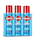Alpecin Hybrid Coffein-Shampoo - 3 x 250 ml - Haarshampoo für Männer bei trockener, juckender Kopfhaut und Schuppen | Gegen erblich bedingten Haarausfall | Haarpflege für Männer