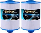 POOLPURE Spa Filter, Whirlpool Filter Replacement for Unicel...