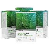 EstroLux Östrogen Tabletten – Vitamin B6, Rosmarin, Zitronenmelisse, Schwarzer Pfeffer – Natürliches Produkt, ohne Soja und Hormone – 240 Kapseln von Sensilab