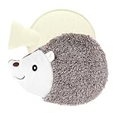 Homealexa Wärmflasche mit weichem Bezug 0,8 Liter Hot Water Bottle Warmes Igel Stofftier Premium Naturkautschuk für Kinder Babys Kleinkinder Familie Sicher Langlebig