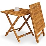 Casaria® Beistelltisch Holz Vollmontiert Klappbar 80kg...