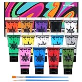 Bowitzki 14 Farben Gesicht Körperfarbe Set Creme Make-up 20ml Wasserbasierte Gesichtsmalerei Spezialeffekte für Erwachsene Kinder Halloween Weihnachtsfeier Bühne Cosplay