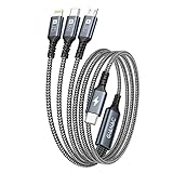 100W USB C auf Multi Kabel [1.2M] Schnellladekabel mit E-Mark Chip 3 in 1 Ladekabel [100W]+Micro[10W]+Lightning[27W] für Galaxy S23/iPad Pro, iPad Mini, MacBook Pro/Air/iPhone 15 14 13