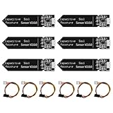 ARCELI 6 Stück Bodenfeuchtesensor, Hygrometer-Modul V1.2 Bodenfeuchtigkeitssensor kapazitiver korrosionsbeständiges Modul feuchtigkeitssensor für Pflanzenbewässerung kompatibel mit Arduino