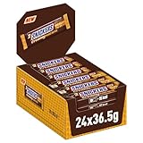 Snickers Creamy Peanut Butter, Schokolade Großpackung, Milchschokolade, Doppelriegel, 24 x 36,5g