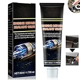 Engine Sealant, Dichtmasse Motor Schwarz, Auspuff Dichtmasse, Zylinderkopfdichtung Dichtmittel, Ölwannendichtung, Ol Dichtmittel Motor, Motordichtmasse Hitzebeständig Ölbeständig (50ml)