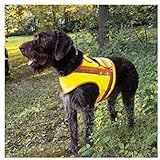 Reflektorweste für Hunde, Hunde-Warnweste AKAH Größe 2 für Terrier Gelb
